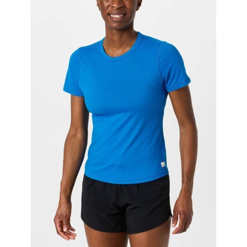 Vuori Short Sleeve Lux Tee Regatta Blue Medium New With Tags